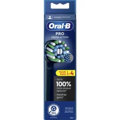 Outlet Oral-B Cross Action Opzetborstels Zwart - 4 Stuks