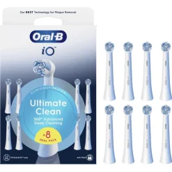 Sale Oral-B iO Ultimate Clean Opzetborstels Wit 8 Stuks 24