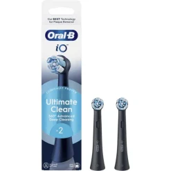 Outlet Oral-B iO Ultimate Clean Opzetborstels Zwart 2 Stuks 26