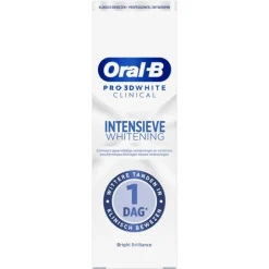Outlet Oral-B Pro 3D White Clinical Intensieve Whitening Bright Brilliance Tandpasta 75 ML
