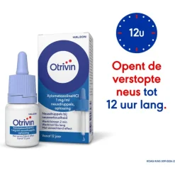 Online Otrivin Xylometazoline HCI 1 mg/ml Neusdruppels bij een Verstopte Neus 10 ML