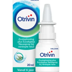 Online Otrivin Zoutoplossing Plus Eucalyptus Neusspray bij een Verstopte Neus 20 ML