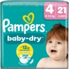 Sale Pampers Baby Dry Luiers Maat 4 9-14 KG 21 Stuks