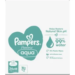 Discount Pampers Harmonie Aqua Billendoekjes 24x48 Stuks