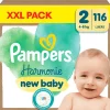 Best Pampers Harmonie XXL Pack Luiers Maat 2 4-8 KG 116 Stuks