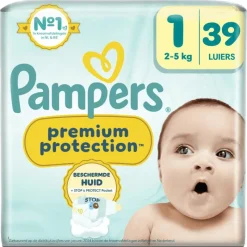 Clearance Pampers Premium Protection Luiers Maat 1 2-5 KG 39 Stuks