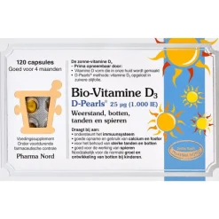 Hot Pharma Nord Bio-Vitamine D3 25μg 1.000IE 120 Capsules