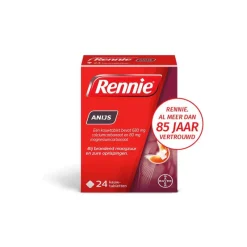 Best Rennie Anijs Kauwtabletten Bij Brandend Maagzuur 24 stuks