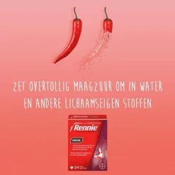 Best Rennie Anijs Kauwtabletten Bij Brandend Maagzuur 24 stuks