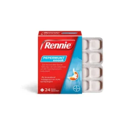 Best Rennie Pepermunt Kauwtabletten Bij Brandend Maagzuur 24 stuks