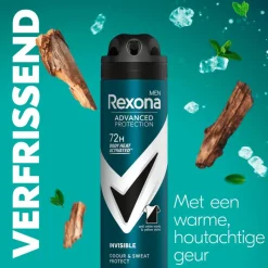 Discount Rexona Men Advanced Protection Invisible B&W Deodorant Spray 150 ML