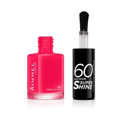 New Rimmel London 60 Seconds Super Shine Nagellak 430 Coralicious 430 - Coralicious