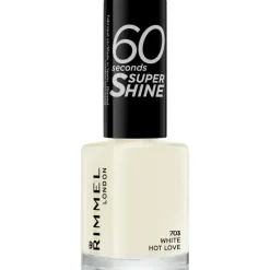 New Rimmel London 60 Seconds Supershine Nagellak 8 ML 703 White Hot Love