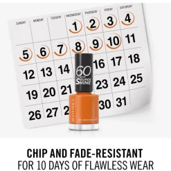 Discount Rimmel London 60 Seconds Supershine Nagellak - Oranje - 151 Tan Lines & Good Times 151 Tan Lines & Good Times