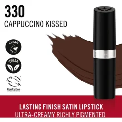 Sale Rimmel London Lasting Finish Satin Lippenstift 4 G 330 Cappuccino Kissed