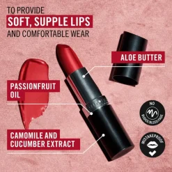 Rimmel London Lasting Finish Satin Lippenstift 4 G 001 River-Thing Red