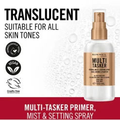 Hot Rimmel London Multi-Tasker Primer, Mist & Setting Spray 100 ML