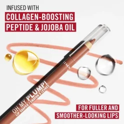 New Rimmel London Oh My Plump! Lip Liner - Nude - 050 Café Latte 050 Cafe Latte