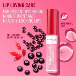 New Rimmel London Thrill Seeker Glassy Gloss Lipgloss 10 ML 100 Coco Suga