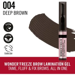 Clearance Rimmel London Wonder'freeze Wenkbrauwgel 6 G 004 Deep Brown