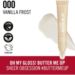 Online Rimmel London Rimmel Oh My Gloss Butter Me Up Lip Butter - Transparant - 000 Vanilla Frost