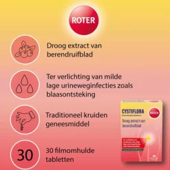 Online Roter Cystiflora 30 tabletten