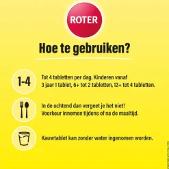 New Roter Vitamine C 70 mg citroen 800 kauwtabletten