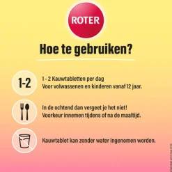 Discount Roter Vitamine C Forte Weerstand Framboos 75 tabletten