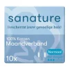 Outlet Sanature 100% Katoenen Maandverband Ultra Normaal Met Vleugels 10 stuks