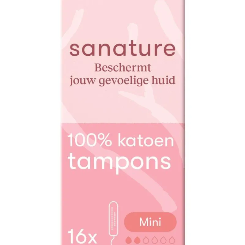 Hot Sanature 100% Katoenen Tampons Mini 16 stuks