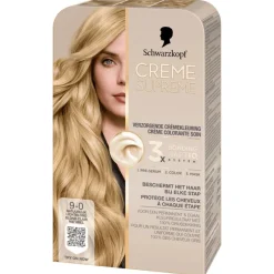 Hot Schwarzkopf Creme Supreme Haarkleuring 9-0 Natuurlijk Lichtblond