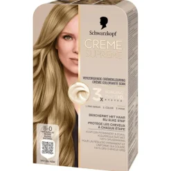 New Schwarzkopf Creme Supreme Haarkleuring 8-0 Natuurlijk Blond