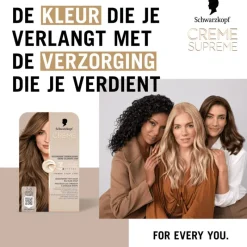 Sale Schwarzkopf Creme Supreme Haarkleuring 7-0 Natuurlijk Donkerblond