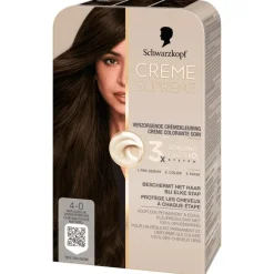 Sale Schwarzkopf Creme Supreme Haarkleuring 4-0 Natuurlijk Donkerbruin