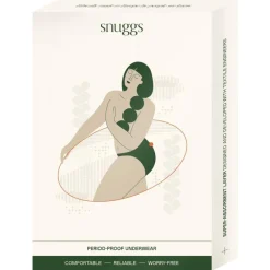 Outlet Snuggs period underwear Active highrise light black M