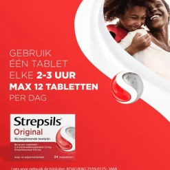 Hot Strepsils zuigtabletten normaal 24 stuks