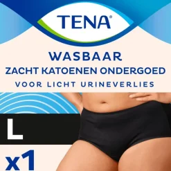 Hot Tena Wasbaar Ondergoed Zwart Maat L 1 stuk