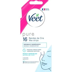 Online Veet Pure Gezicht Hyppoallergene Koude Wasstrips 16 ST