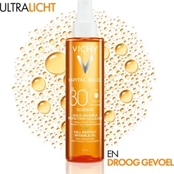 Sale Vichy Capital Soleil Cell Protect Onzichtbare Zonnebrand Olie SPF30 200 ML