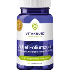 Hot Vitakruid Actief Foliumzuur 400 mcg - 90 tabletten