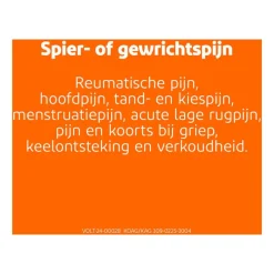 Clearance Voltaren K 12,5 MG Pijnstiller Filmomhulde Tabletten Diclofenac-Kalium 20 stuks