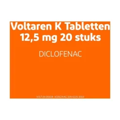 Clearance Voltaren K 12,5 MG Pijnstiller Filmomhulde Tabletten Diclofenac-Kalium 20 stuks