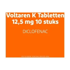 Discount Voltaren K 12,5 MG Pijnstiller Filmomhulde Tabletten Diclofenac-Kalium 10 stuks