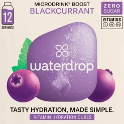 Online Waterdrop Microdrink Boost Black Currant 12 stuks