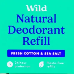 New Wild Cosmetics Limited Wild Fresh Cotton & Sea Salt Refill Deodorant Stick 40 gram