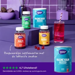 Online Yummygums Yummygum Magnesium Lemonade Suikervrij 240 GR