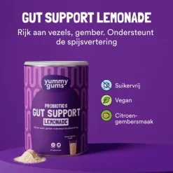 New Yummygums Gut Support Lemonade Suikervrij 240 GR