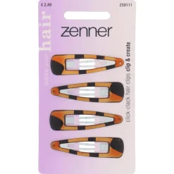 Clearance Zenner Klik-klak haarspeld kids 4x